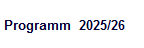 Programm  2025/26
